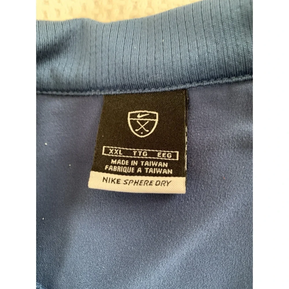 Nike Golf Nike Fit Dry Men XXL Blue Short Sleeve Polo 2XL